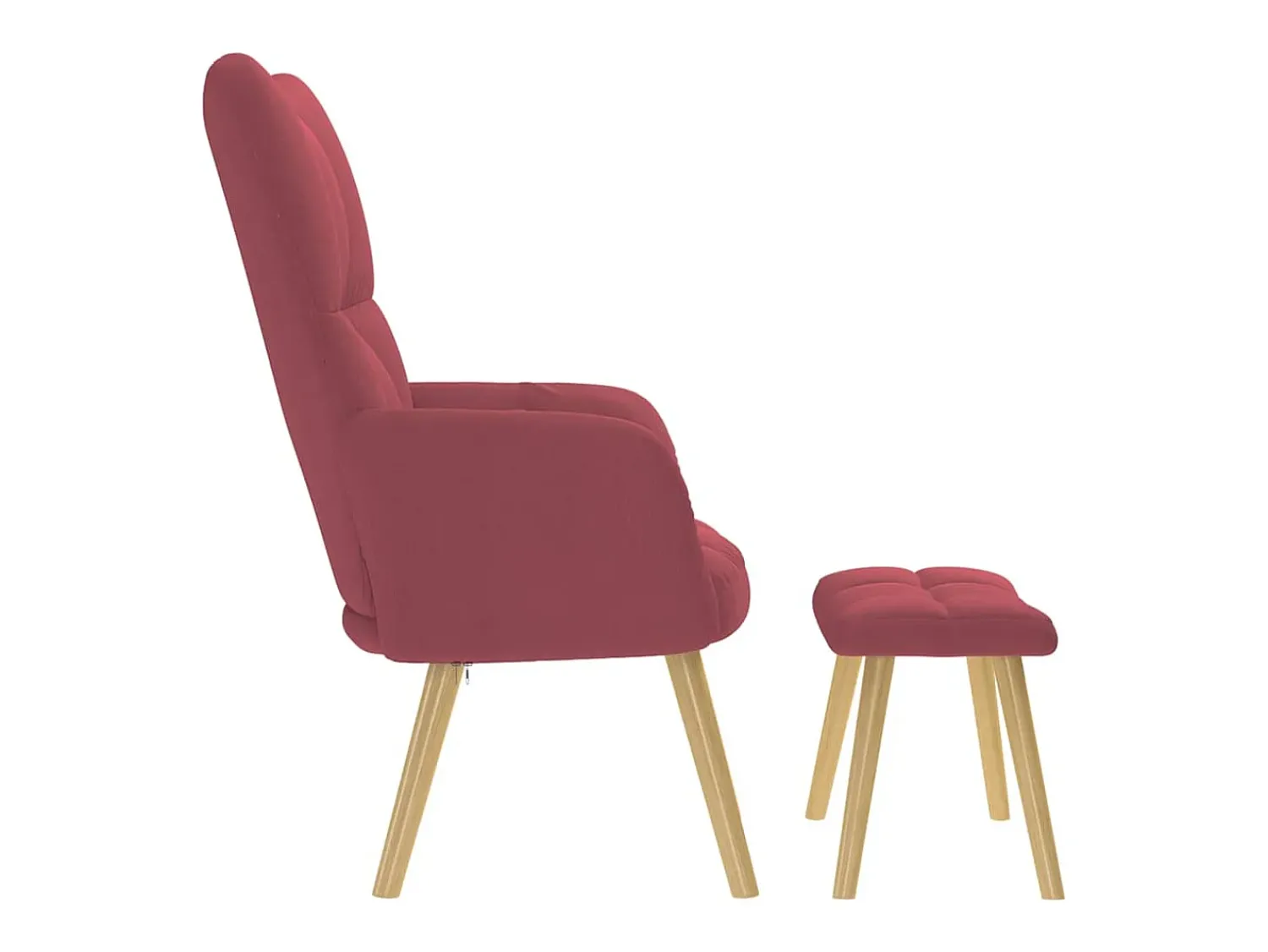 Poltrona | Cadeira Relax com banco p/ pés tecido tinto SHL465206^ Poltrona