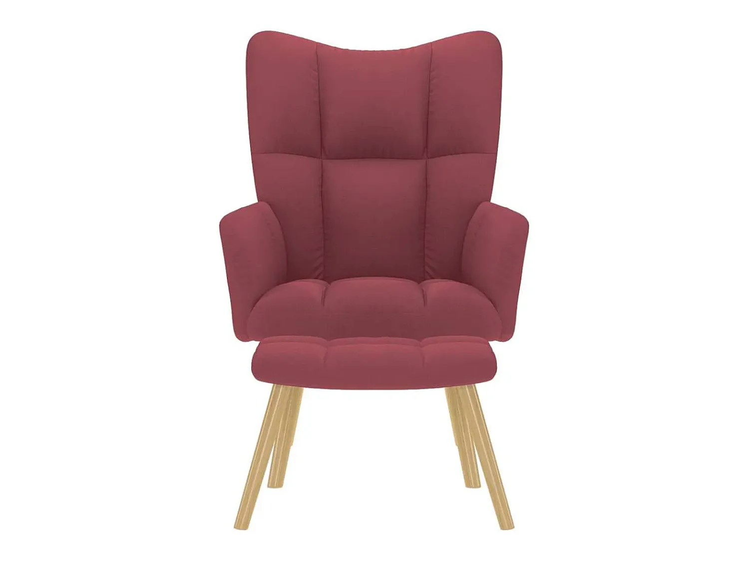 Poltrona | Cadeira Relax com banco p/ pés tecido tinto SHL465206^ Poltrona