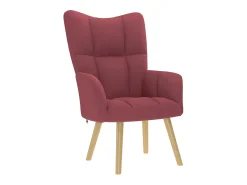 Poltrona | Cadeira Relax com banco p/ pés tecido tinto SHL465206^ Poltrona