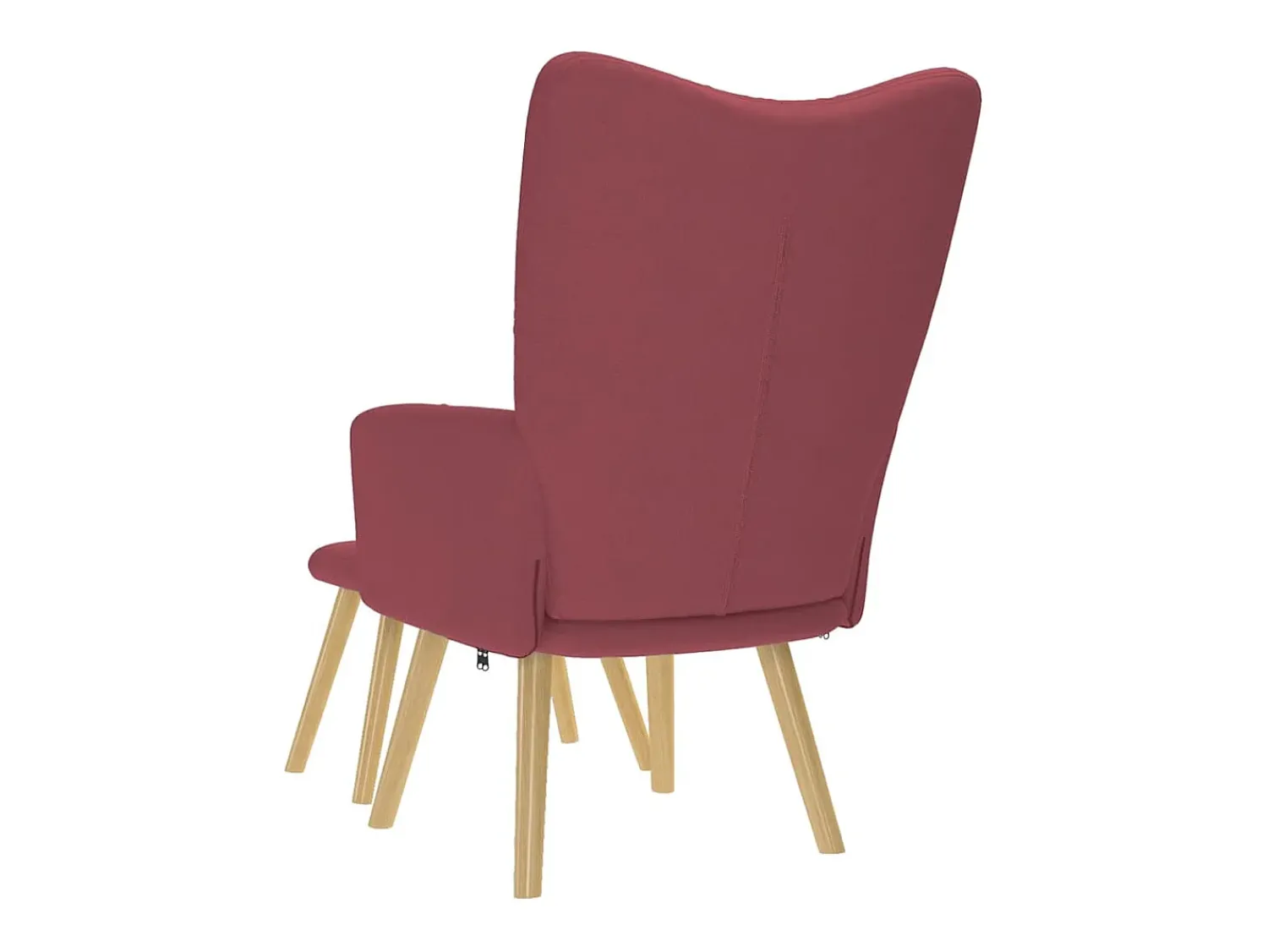 Poltrona | Cadeira Relax com banco p/ pés tecido tinto SHL465206^ Poltrona
