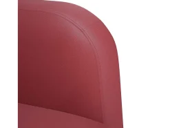 Poltrona* Poltrona | Cadeira Relax com apoios de braços 54 cm couro artificial SHL416327 Vermelho