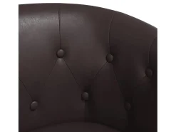 Poltrona | Cadeira Relax couro artificial SHL664147 Castanho