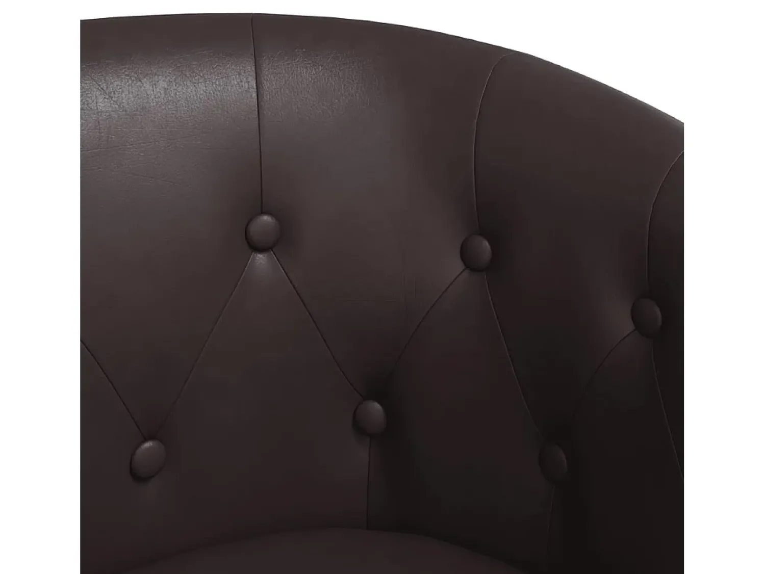 Poltrona | Cadeira Relax couro artificial SHL664147 Castanho