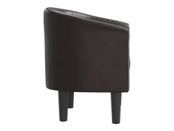 Poltrona | Cadeira Relax couro artificial SHL664147 Castanho