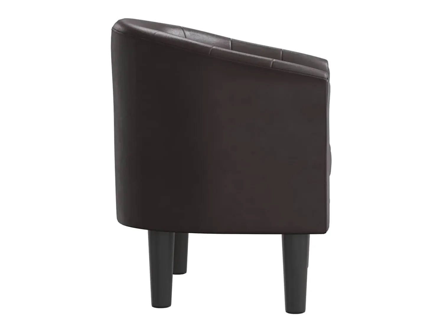 Poltrona | Cadeira Relax couro artificial SHL664147 Castanho