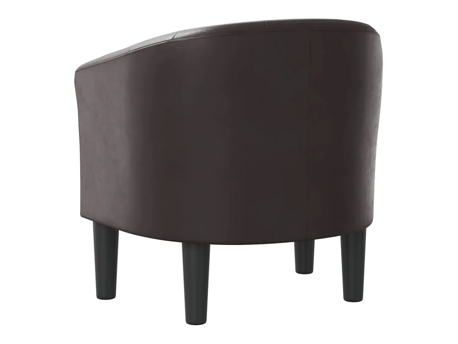 Poltrona | Cadeira Relax couro artificial SHL664147 Castanho