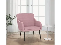 Poltrona | Cadeira Relax com apoio de braços 63x76x80 cm veludo SHL848131^ Poltrona