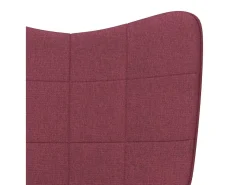 Poltrona* Poltrona | Cadeira Relax com banco tecido tinto SHL962287 Vermelho