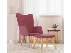 Poltrona* Poltrona | Cadeira Relax com banco tecido tinto SHL962287 Vermelho