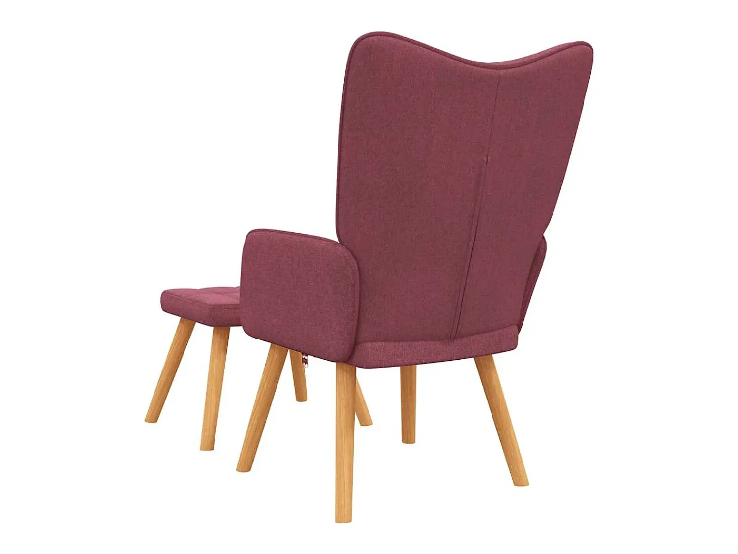 Poltrona* Poltrona | Cadeira Relax com banco tecido tinto SHL962287 Vermelho