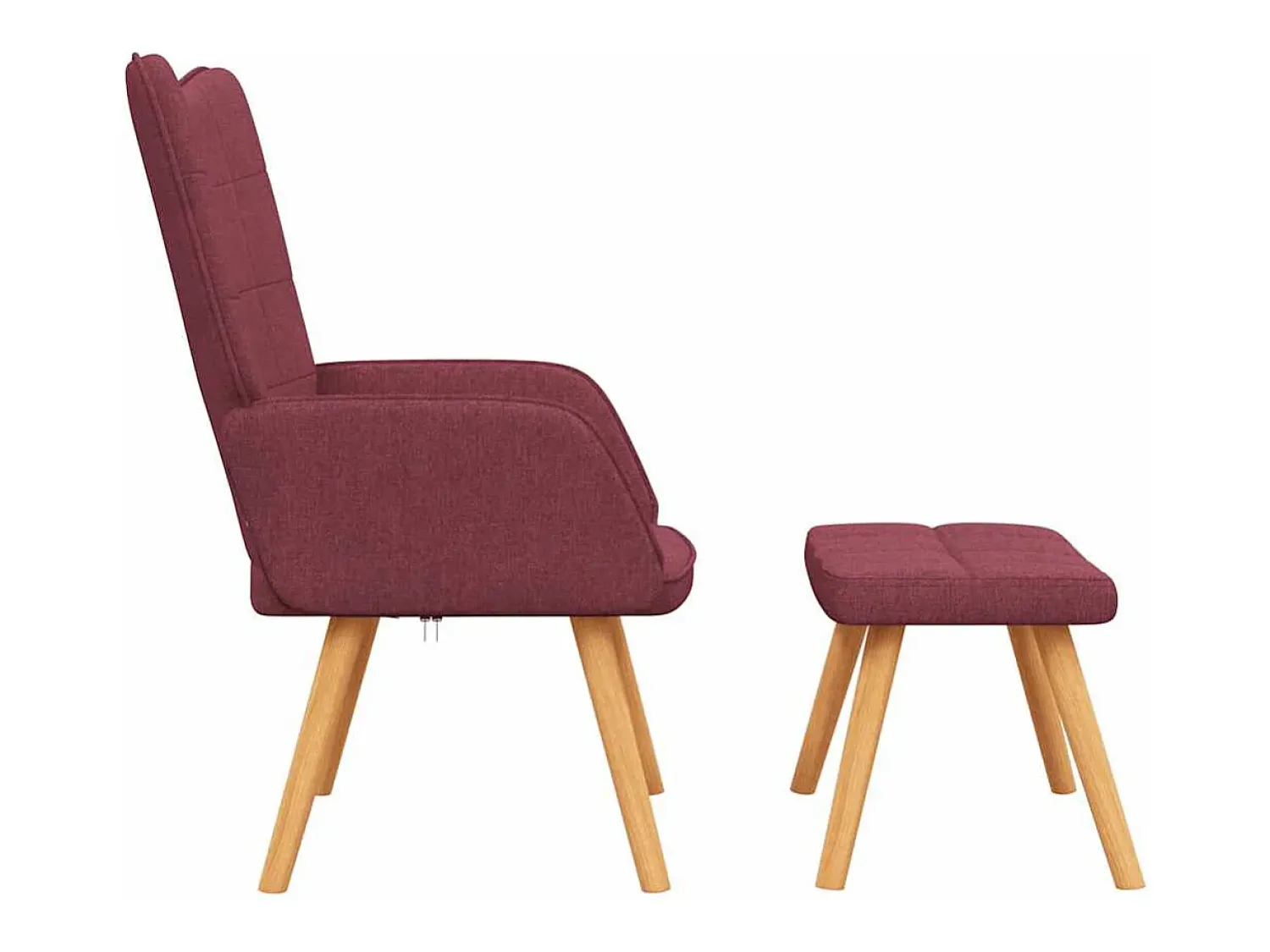 Poltrona* Poltrona | Cadeira Relax com banco tecido tinto SHL962287 Vermelho