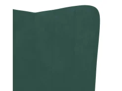 Best Poltrona | Cadeira Relax com banco veludo verde-escuro SHL687586 Verde pinho