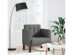 Clearance Poltrona | Cadeira Relax com apoio de braços 53 cm tecido cinzento-escuro SHL350621 Cinza antracite