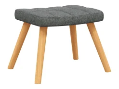 Poltrona | Cadeira Relax com banco tecido cinzento-escuro SHL128443^ Poltrona