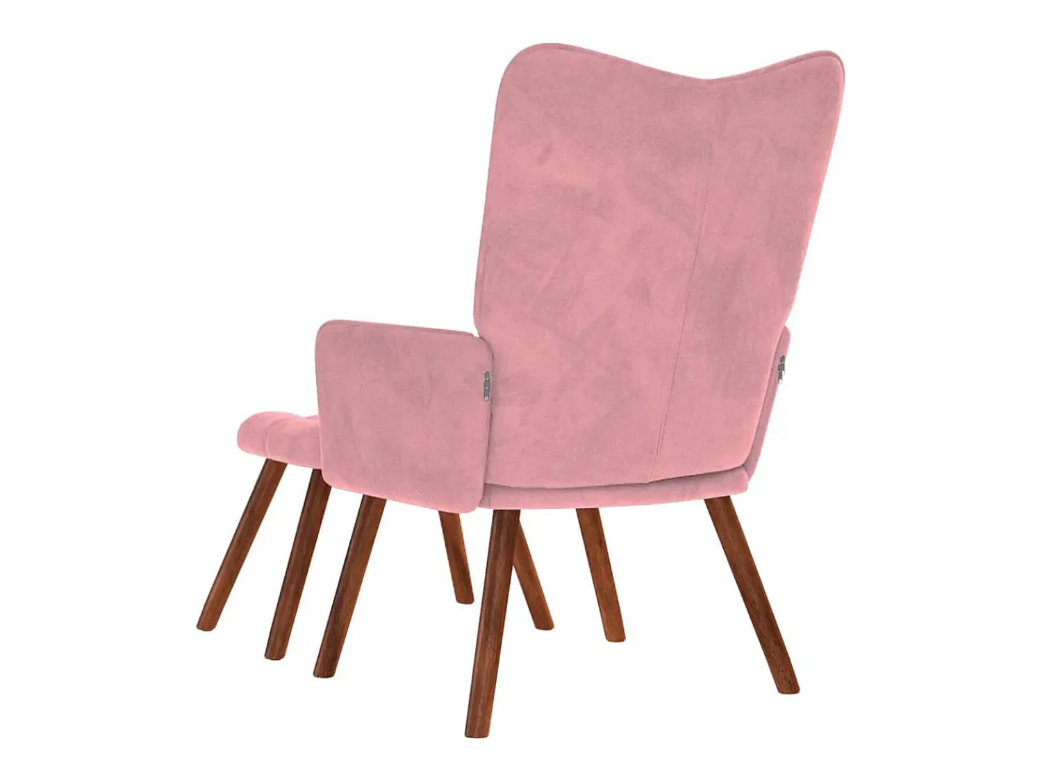 Poltrona* Poltrona | Cadeira Relax com banco veludo SHL238736 Rosa