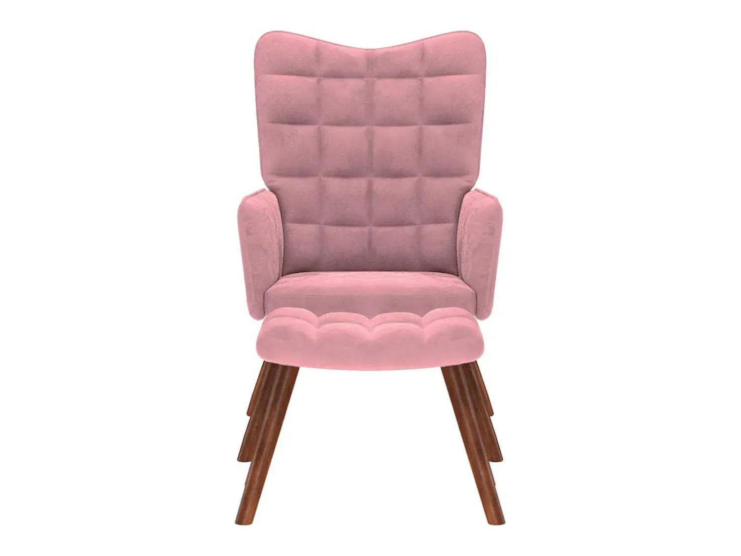 Poltrona* Poltrona | Cadeira Relax com banco veludo SHL238736 Rosa