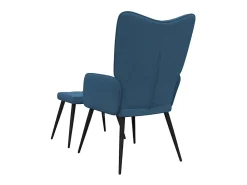 Poltrona* Poltrona | Cadeira Relax com banco tecido SHL549023 Azul