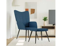 Poltrona* Poltrona | Cadeira Relax com banco tecido SHL549023 Azul