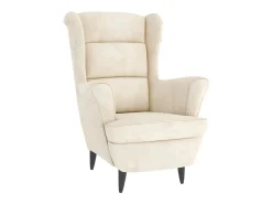 Poltrona| Poltrona | Cadeira Relax com banco veludo cor SHL273861 Creme