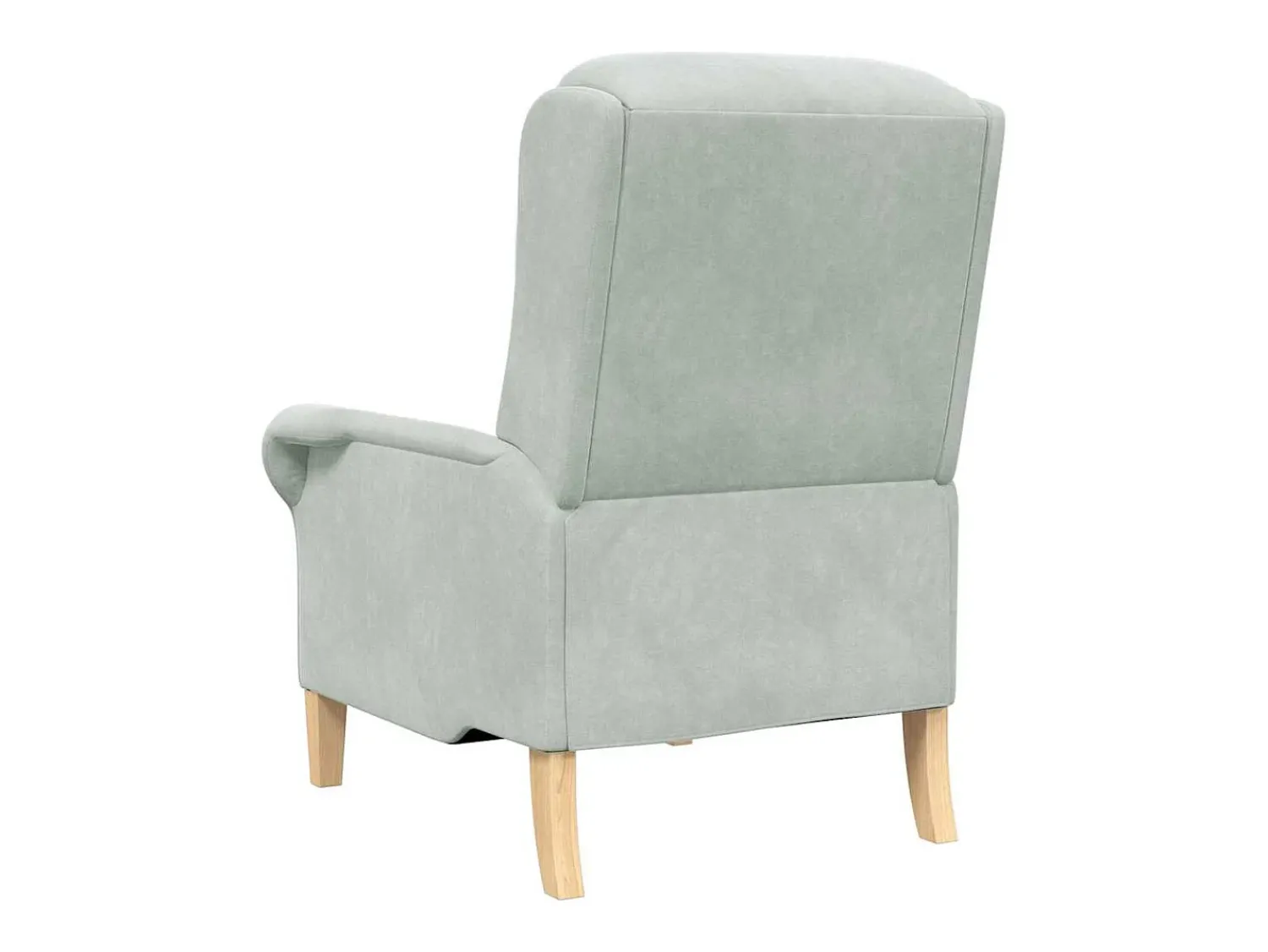 Poltrona | Cadeira Relax Cinzento-claro 76x94x102 cm Veludo SHL279081^ Poltrona
