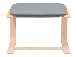 Poltrona| Poltrona | Cadeira Relax com banco p/ pés tecido cinza-claro SHL621222 Cinzento