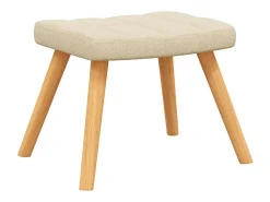 Poltrona | Cadeira Relax com banco tecido cor SHL788582 Creme