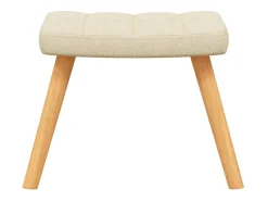 Poltrona | Cadeira Relax com banco tecido cor SHL788582 Creme