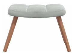 Poltrona* Poltrona | Cadeira Relax com banco veludo -claro SHL781882 Cinzento