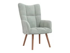 Poltrona* Poltrona | Cadeira Relax com banco veludo -claro SHL781882 Cinzento