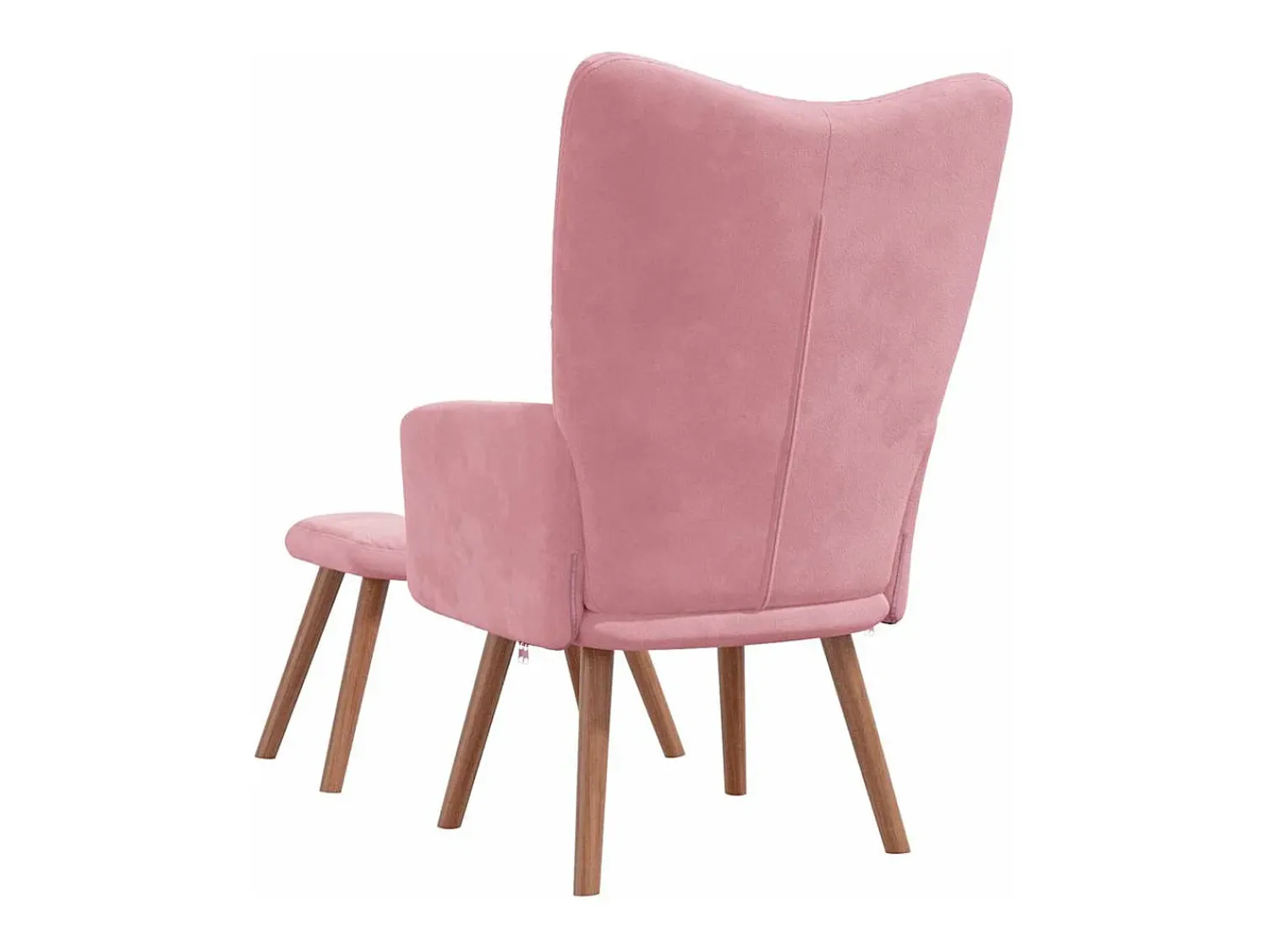 Best Poltrona | Cadeira Relax com banco veludo SHL17667 Rosa