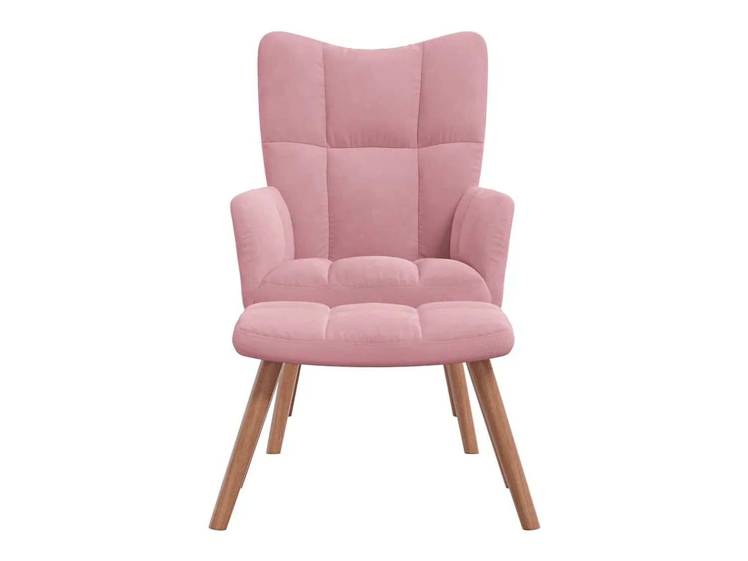 Best Poltrona | Cadeira Relax com banco veludo SHL17667 Rosa
