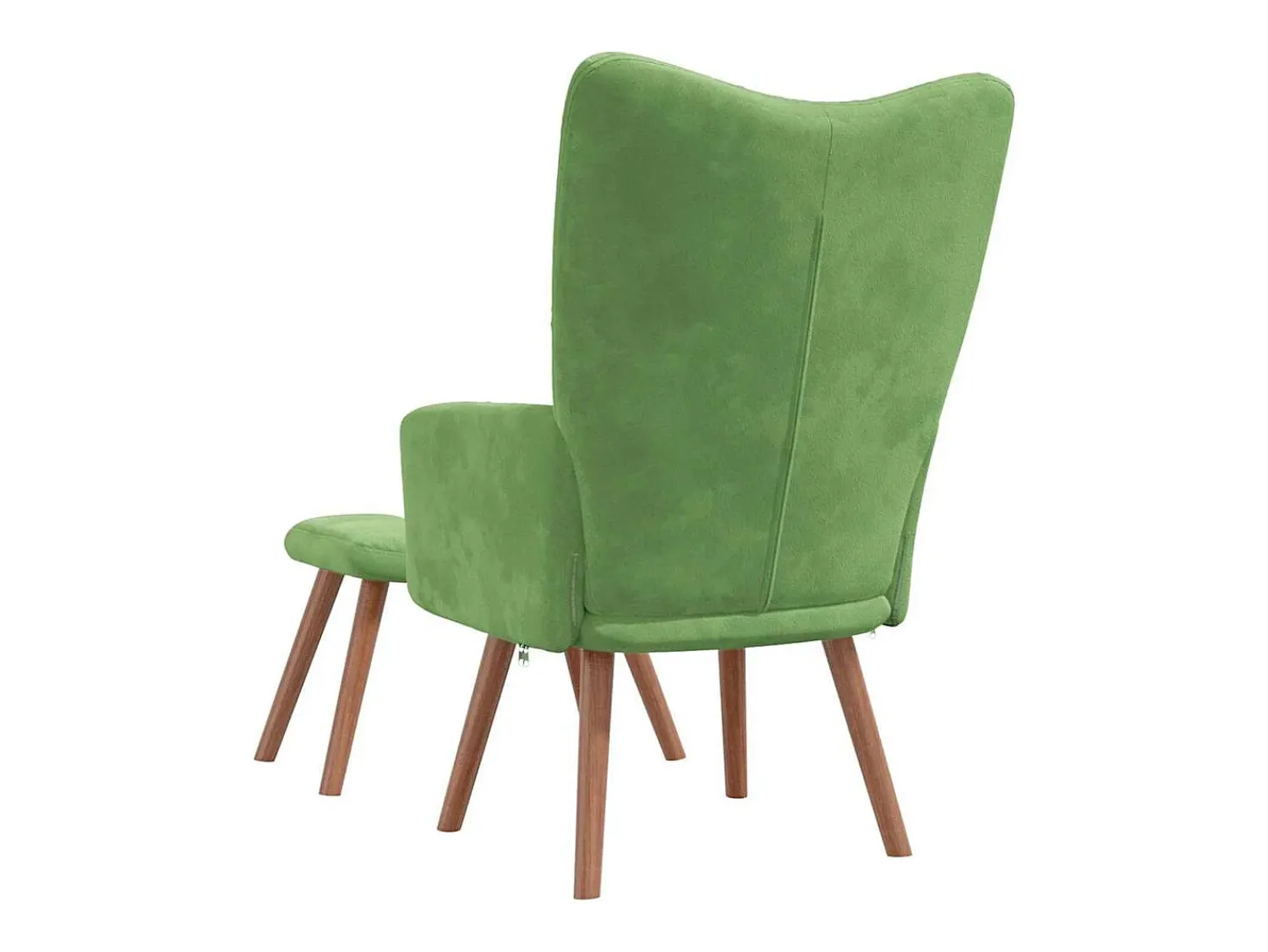 Poltrona| Poltrona | Cadeira Relax com banco veludo -claro SHL868925 Verde