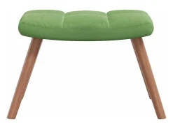 Poltrona| Poltrona | Cadeira Relax com banco veludo -claro SHL868925 Verde