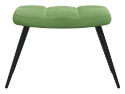 Hot Poltrona | Cadeira Relax com banco veludo -claro SHL695810 Verde
