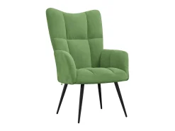 Hot Poltrona | Cadeira Relax com banco veludo -claro SHL695810 Verde