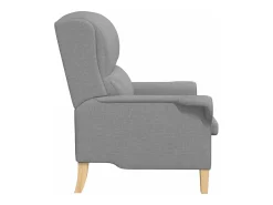 Poltrona | Cadeira Relax Cinzento-claro 76x94x102 cm tecido SHL879540^ Poltrona