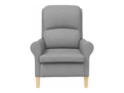 Poltrona | Cadeira Relax Cinzento-claro 76x94x102 cm tecido SHL879540^ Poltrona