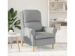 Poltrona | Cadeira Relax Cinzento-claro 76x94x102 cm tecido SHL879540^ Poltrona