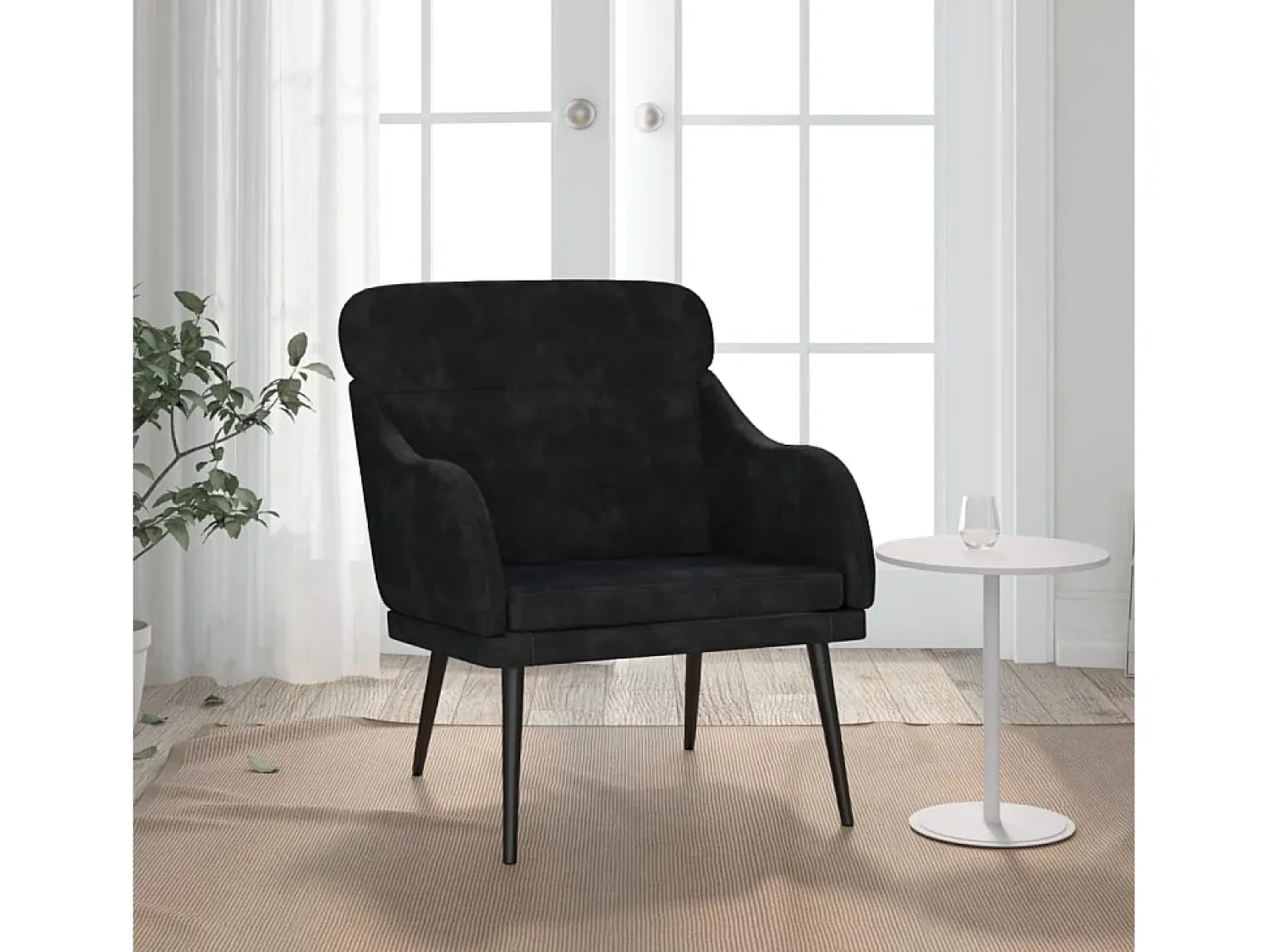 Poltrona | Cadeira Relax com apoio de braços 63x76x80 cm veludo SHL585149^ Poltrona