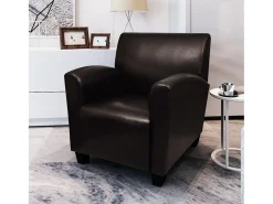 Poltrona* Poltrona | Cadeira Relax couro artificial -escuro SHL200572 Castanho