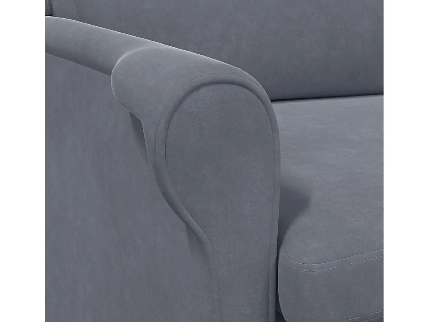 Poltrona| Poltrona | Cadeira Relax escuro 76x94x102 cm Veludo SHL191653 Cinzento