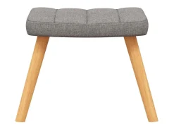 Clearance Poltrona | Cadeira Relax com banco tecido cinzento-acastanhado SHL716994 Taupe