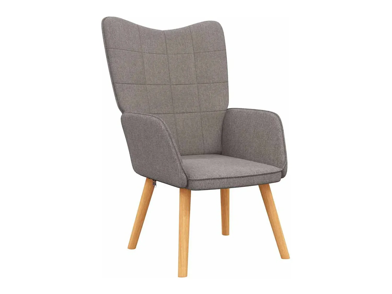 Clearance Poltrona | Cadeira Relax com banco tecido cinzento-acastanhado SHL716994 Taupe