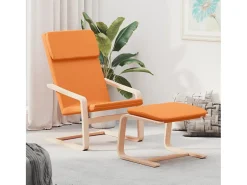 Poltrona | Cadeira Relax com apoio de pés tecido -escuro SHL859362^ Poltrona
