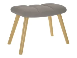 Poltrona| Poltrona | Cadeira Relax com banco p/ pés tecido cinza-acastanhado SHL557350 Taupe