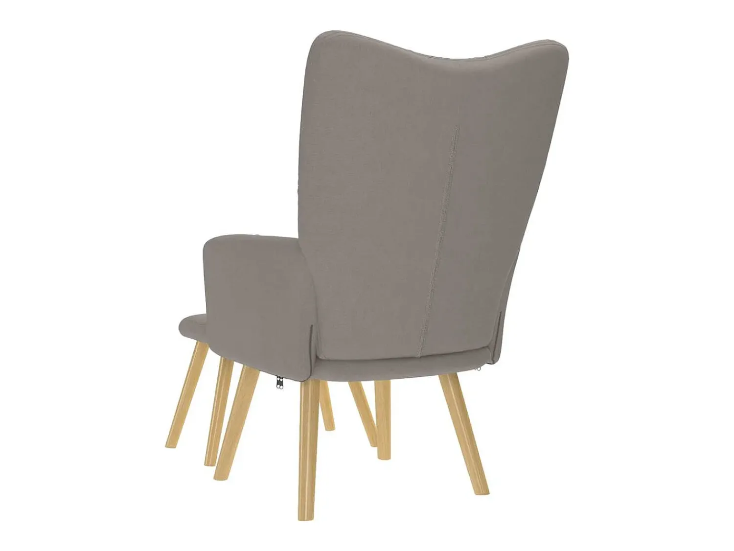 Poltrona| Poltrona | Cadeira Relax com banco p/ pés tecido cinza-acastanhado SHL557350 Taupe