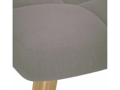 Poltrona| Poltrona | Cadeira Relax com banco p/ pés tecido cinza-acastanhado SHL557350 Taupe
