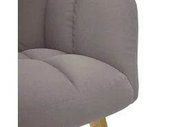 Poltrona| Poltrona | Cadeira Relax com banco p/ pés tecido cinza-acastanhado SHL557350 Taupe