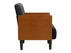 Poltrona | Cadeira Relax com apoio de braços 55 cm veludo SHL855898^ Poltrona