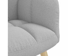 Poltrona | Cadeira Relax com banco p/ pés tecido nublado SHL339230^ Poltrona